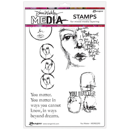 Ranger - Dina Wakley - Media Stamps "You Matter"