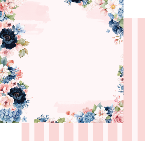 Uniquely Creative - Indigo Bloom - 12x12 Pattern Paper "Bluebell"