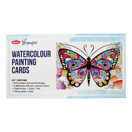 Jasart - Voyager Watercolour - Watercolour Colouring Cards (280mmx148mm)