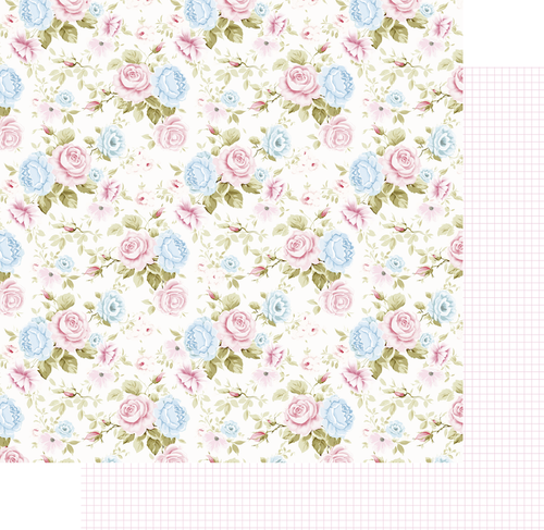 Uniquely Creative - Patchwork Roses - 12x12 Pattern Paper "French Seams"