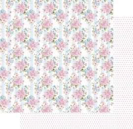 Uniquely Creative - Patchwork Roses - 12x12 Pattern Paper "Quilt Block"