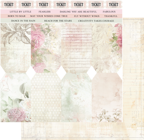 Uniquely Creative - Dear Diary - 12x12 Pattern Paper "Hoping"