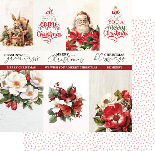 Uniquely Creative - Home For Christmas - 12x12 Pattern Paper "Night Before"