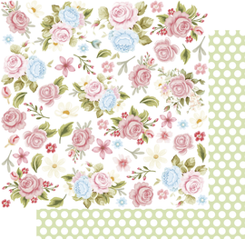 Uniquely Creative - Patchwork Roses - 12x12 Pattern Paper "Jelly Roll"