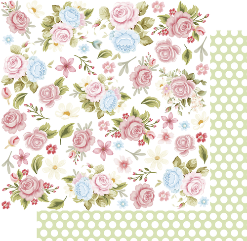 Uniquely Creative - Patchwork Roses - 12x12 Pattern Paper "Jelly Roll"