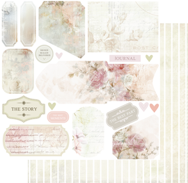 Uniquely Creative - Dear Diary - 12x12 Pattern Paper "The Story - Foilo Bits"