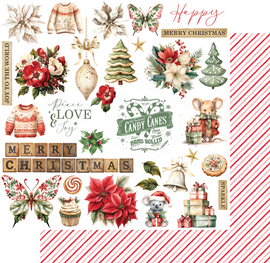 Uniquely Creative - Home For Christmas - 12x12 Pattern Paper "Ready For Santa"