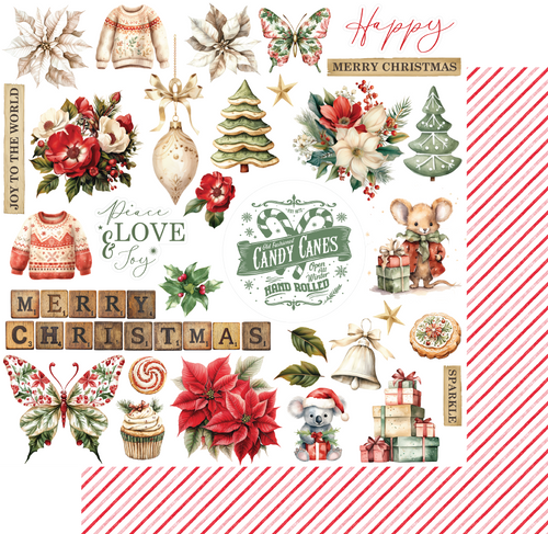 Uniquely Creative - Home For Christmas - 12x12 Pattern Paper "Ready For Santa"