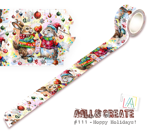 Aall & Create - Layer It Up Washi Tape #111 - Hoppy Holidays