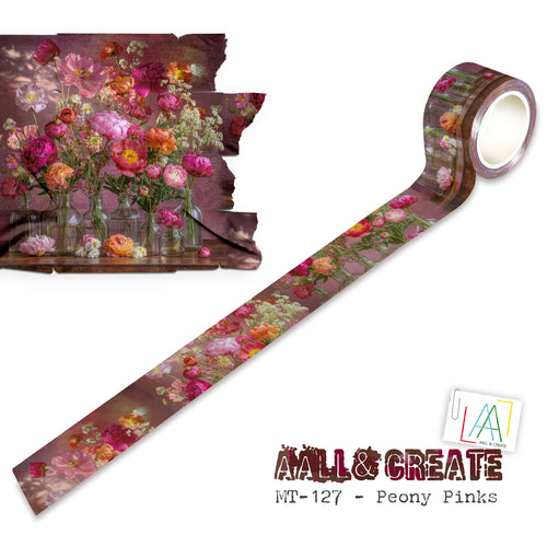 AALL & Create - Layer It Up Washi Tape #127 - Peony Pinks
