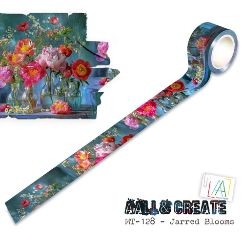 AALL & Create - Layer It Up Washi Tape #128 - Jarred Blooms
