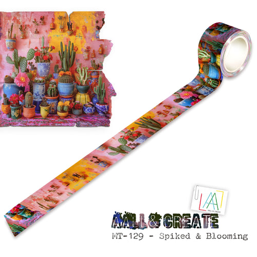 AALL & Create - Layer It Up Washi Tape #129 - Spiked & Blooming