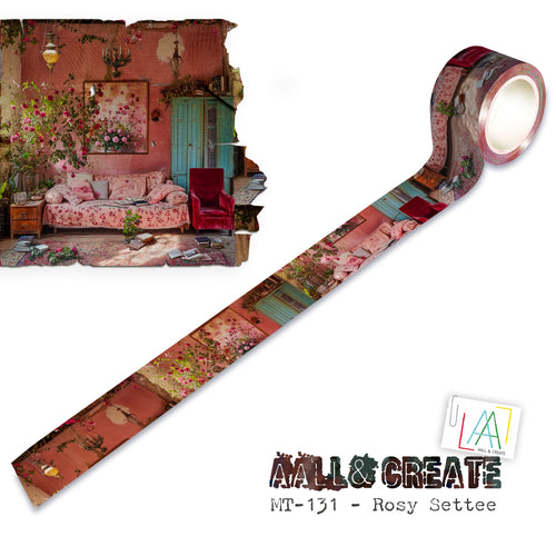 AALL & Create - Layer It Up Washi Tape #131 - Rosy Settee