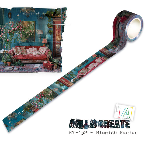 AALL & Create - Layer It Up Washi Tape #132 - Blueish Parlor