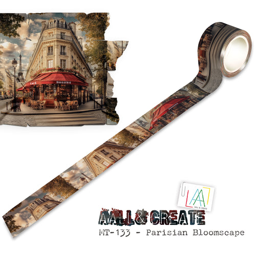 AALL & Create - Layer It Up Washi Tape #133 - Parisian Bloomscape