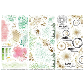 49 and Market - Mistletoe and Memories - 6x12 Blendable Rub-ons