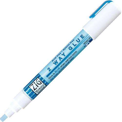 Kuretake - Zig Memory System 2 Way Glue Pen - Chisel Tip (4mm)