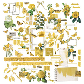 49 and Market - Color Swatch Ochre - Laser Cut Elements (Ephemera)