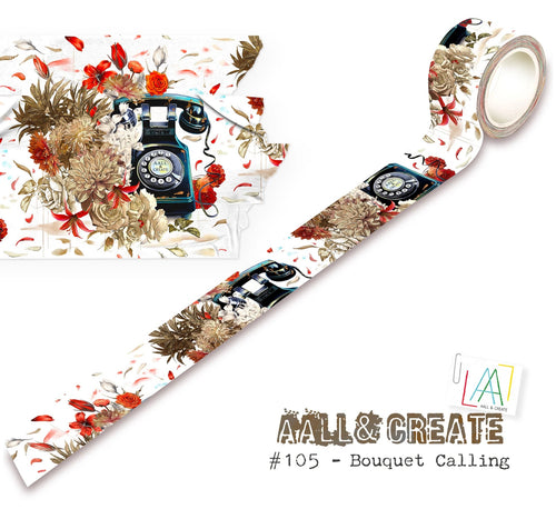 AALL & Create - Layer It Up Washi Tape #105 - Bouquet Calling