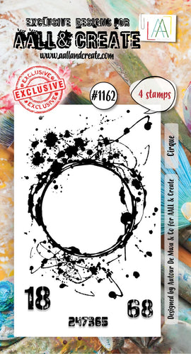 AALL & Create - A8 Photopolymer Clear Stamp Set #1162 - Cirque