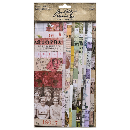 Tim Holtz Idea-ology - Collage Strips - Large (30pcs)