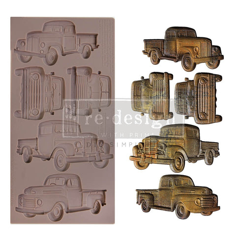 Prima Marketing - Re-Design Decor Moulds - Trucks (5"x10")