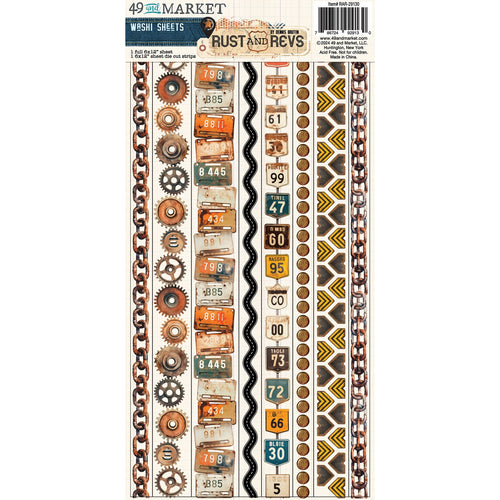 49 and Market - Rust and Revs - Washi Sheet Set (2pcs)