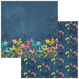 49 and Market - Birdsong - 12x12 Paper "Midnight Concerto"