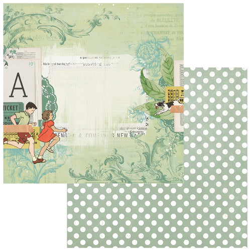 49 and Market - Toddler Time - 12x12 Paper "In The Cards"