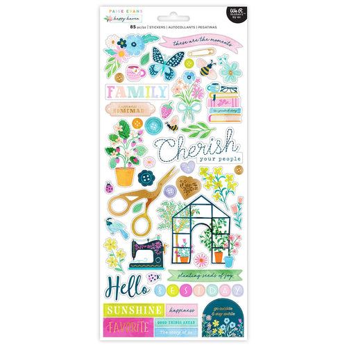 American Crafts - Paige Evans - Happy Haven - Cardstock Stickers (85pcs)
