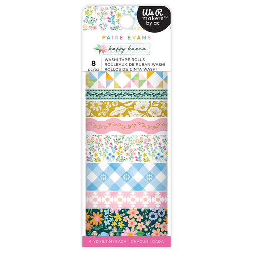 American Crafts - Paige Evans - Happy Haven - Washi Tape Rolls (8 Rolls)