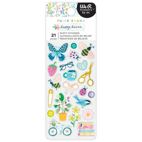 American Crafts - Paige Evans - Happy Haven - Puffy Stickers