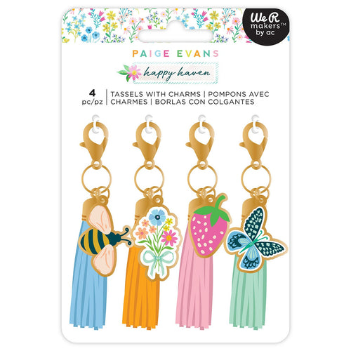 American Crafts - Paige Evans - Happy Haven - Tassels with Charms (4pcs)