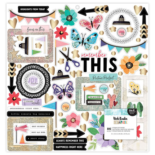 Vicki Boutin - Cut & Paste - Foam Stickers (86pcs)
