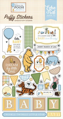 Echo Park - Winnie the Pooh Baby - Puffy Stickers