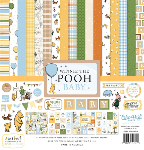 Echo Park - Winnie the Pooh Baby - 12x12 Collection Pack with 12x12 Sticker Sheet