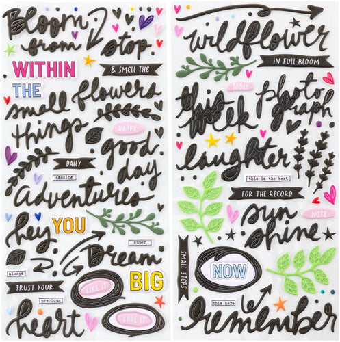 49 and Market - The Flower Emporium - Puffy Stickers (134pcs)