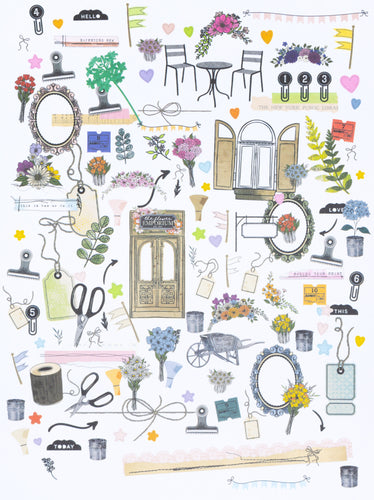 49 and Market - The Flower Emporium - Laser Cut Elements (Ephemera)