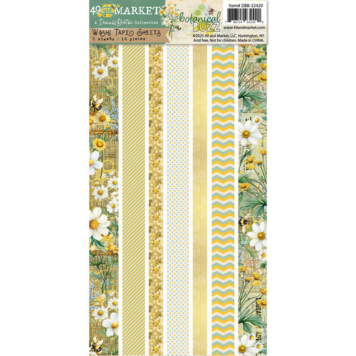 49 and Market - Botanical Buzz - Washi Tape Sheet Set (2pcs)