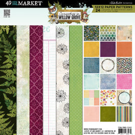 **Pre-Order** 49 and Market - Curiosities In Willow Grove - 12x12 Paper Pad (24 Sheets) (ETA Mid Oct 25)
