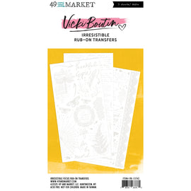 **Pre-Order** 49 and Market - Curiosities In Willow Grove - 6x12 Irresistable Rub-on Transfer Set "Focus" (ETA Mid Oct 25)