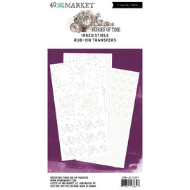**Pre-Order** 49 and Market - Echoes Of Time - 6x12 Irresistable Rub-on Transfer Set "Times" (ETA Mid Oct 25)