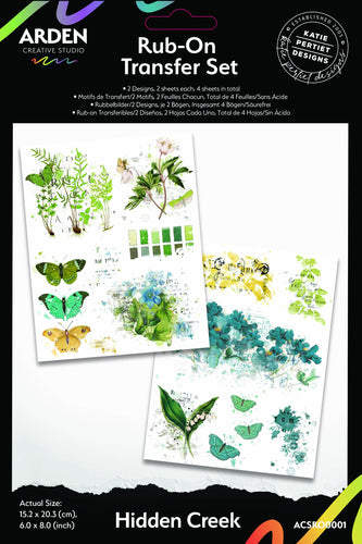 Arden Creative Studio - Hidden Creek - Rub-On Transfer Set