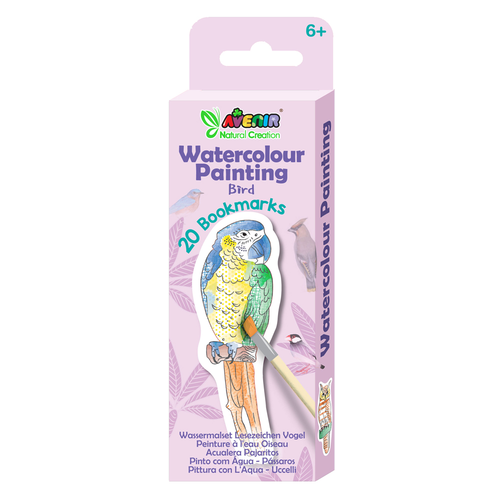 Avenir - Natural Creation - Watercolour Painting - Bookmarks - Bird 20pk