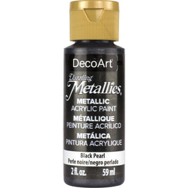 DecoArt - Dazzling Metallics Acrylic Paint - Black Pearl 2 fl oz