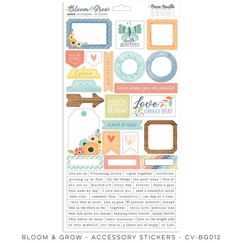 Cocoa Vanilla - Bloom & Grow - Accessory Stickers