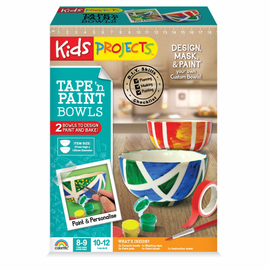 Colorific - Kids Projects - Tape n' Paint Bowls