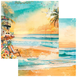 49 and Market - Beach Vibes - 12x12 Paper "Seashells"