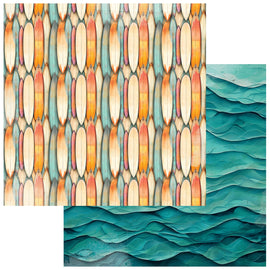 49 and Market - Beach Vibes - 12x12 Paper "Surf"