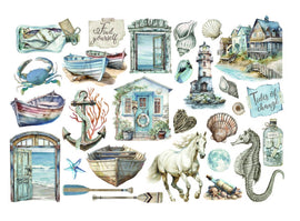 Stamperia - Silent Sea - Ephemera (Adhesive)